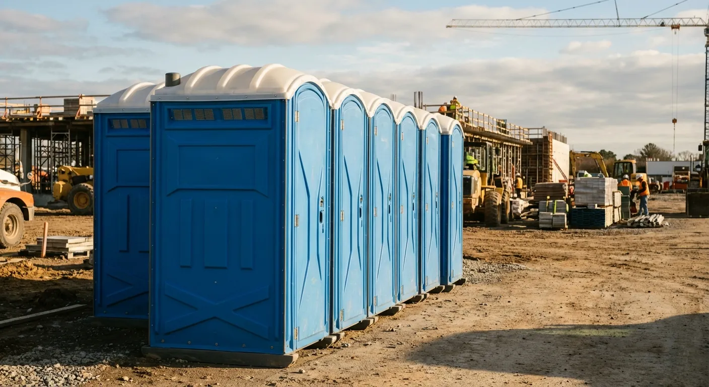 Luxury restroom trailer rental background in Philadelphia, PA
