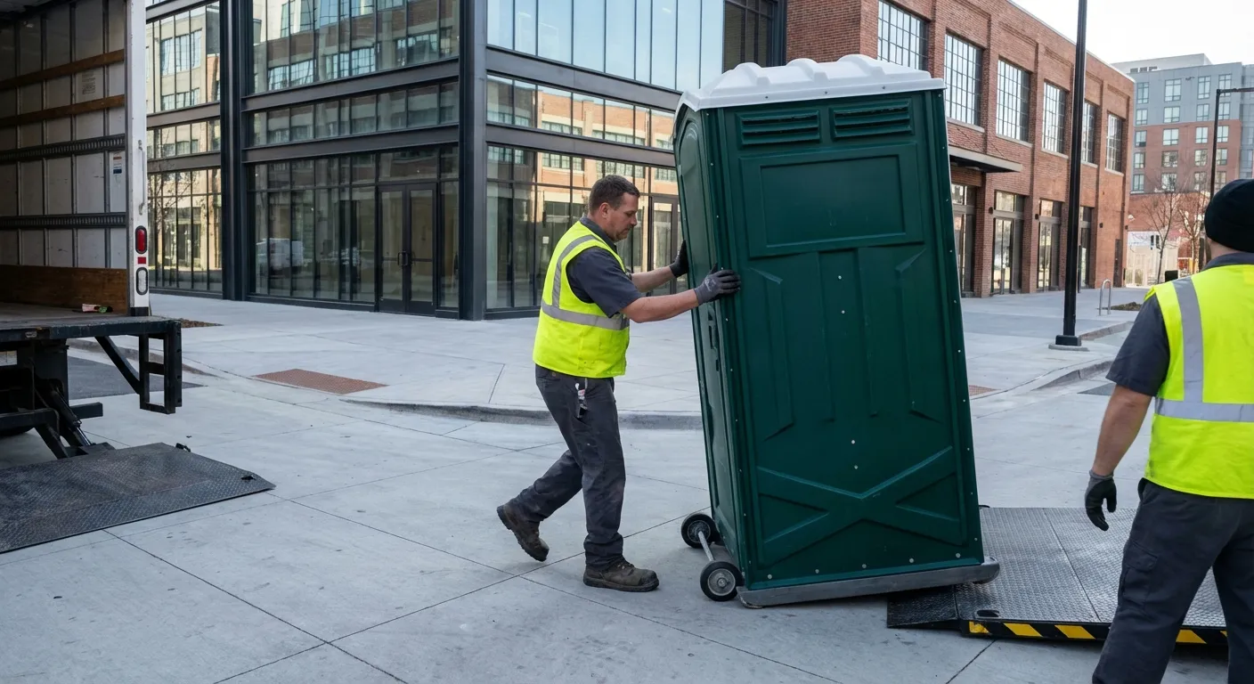 Portable restroom services in Philadelphia Arts District